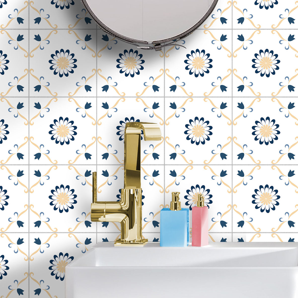 Peel and Stick Mexican Tile Decals | Kitchen, Bathroom, Floor and Wall Tile Stickers | Rebovable | Free Shipping