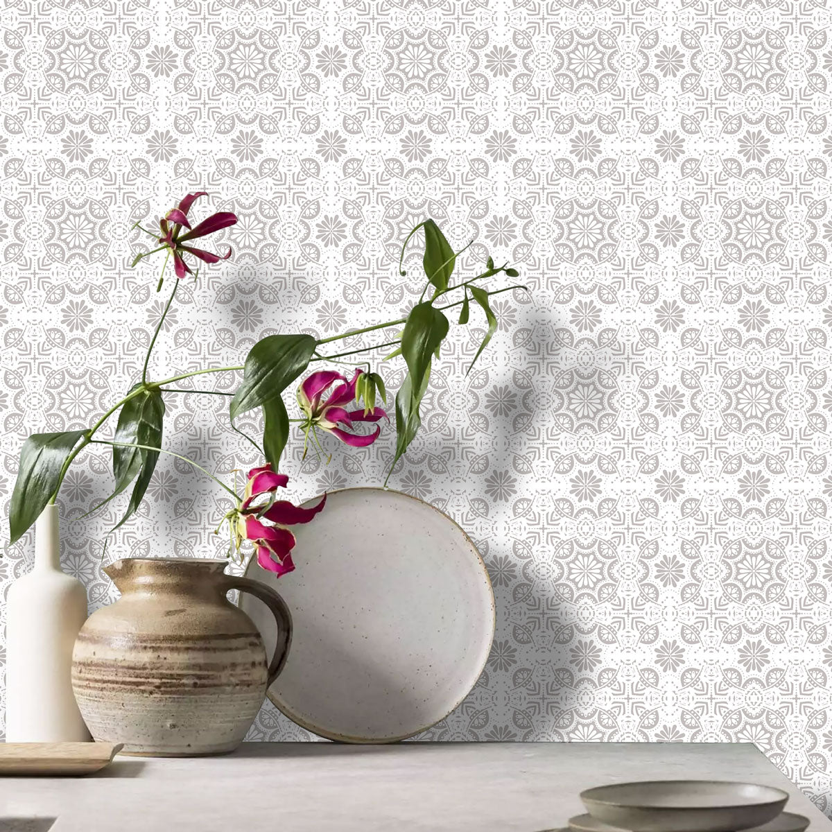 Grey Handcrafted Tile Stickers | Kitchen Backsplash, Bathroom, Floor and Wall Tile Decals | Waterproof | Free Shipping