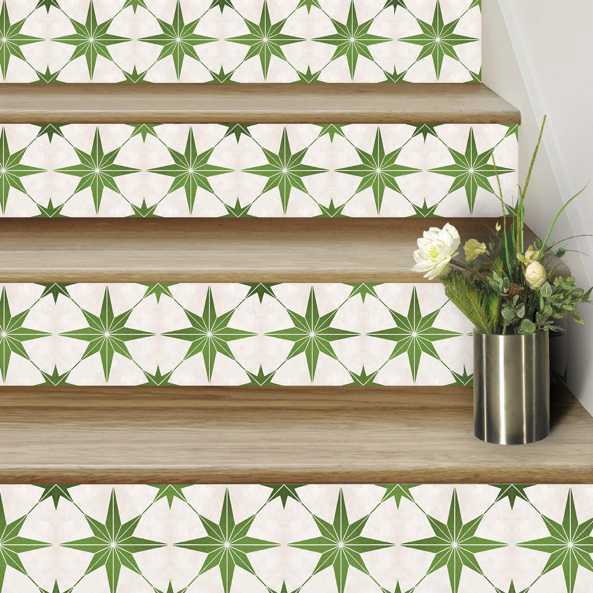 Peel and Stick Desert Como Star Star Stair Riser Decals | Waterproof | Extra long 49" length | Free Shipping