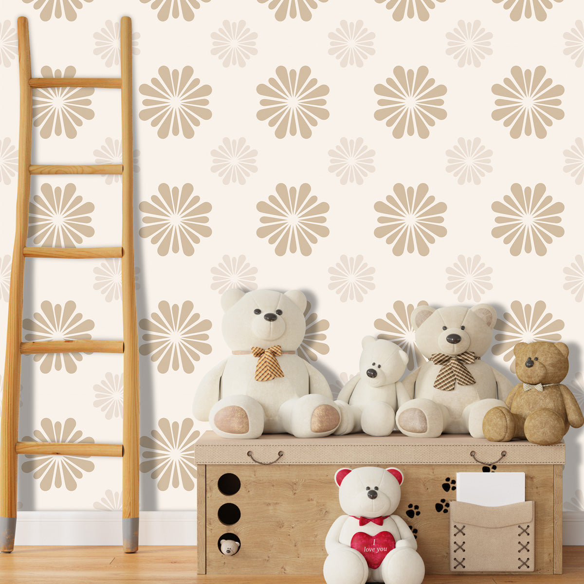 Geometric Floral Floor Tile Stickers | Kitchen, Bathroom, Wall Tile Stickers | Waterproof, Removable | Free Shipping