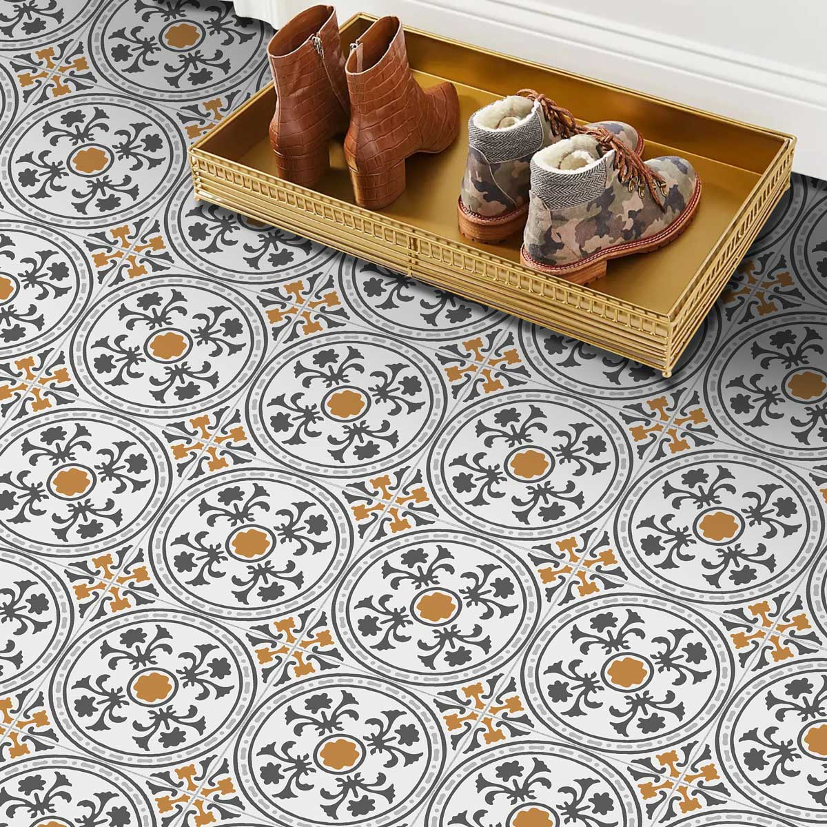 Elagent Peel and Stick Tile Stickers | Classic Tile vinyl for Kitchen, Bathroom, Wall and Floor | Easy to Apply | Removable