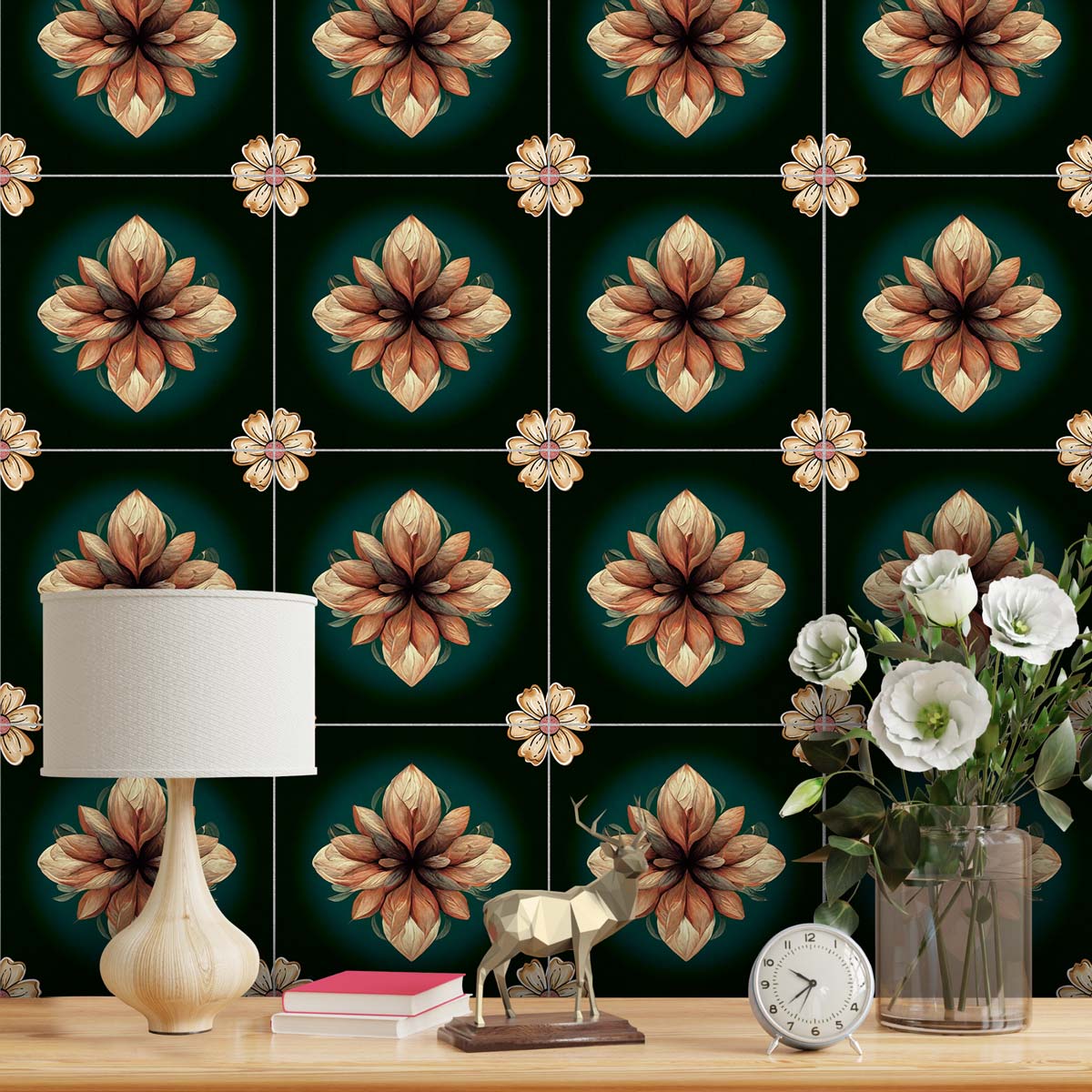 Hand Crafted Kitchen Wall Tile Decals | Floor Tile Stickers | Peel and Stick Kitchen, Bathroom Tile Decals | FREE SHIPPING!