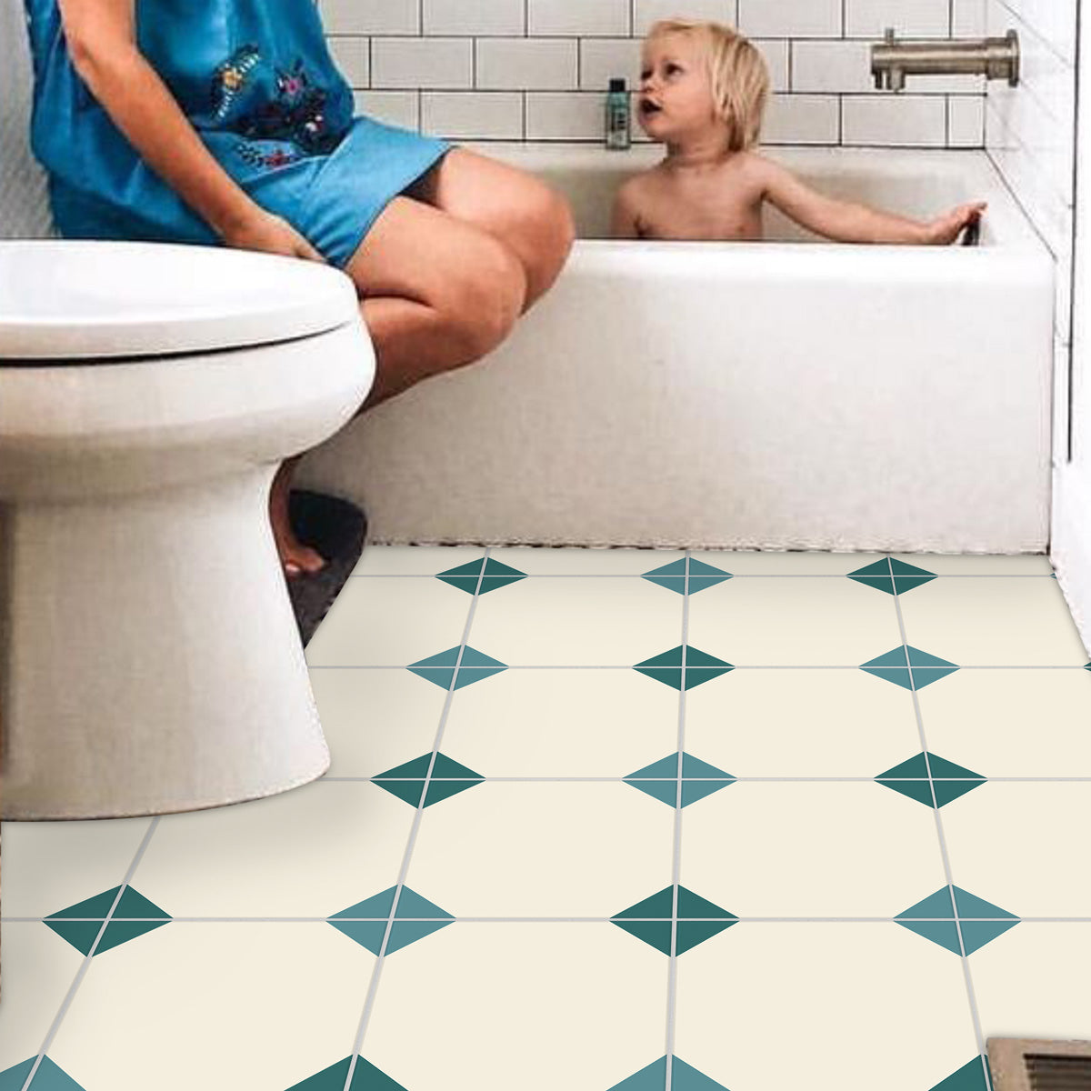 Geometric Backsplash Tile Stickers | Floor Tile Stickers | Peel and Stick Kitchen, Wall Floor Tile Tile Decals | Free Shipping