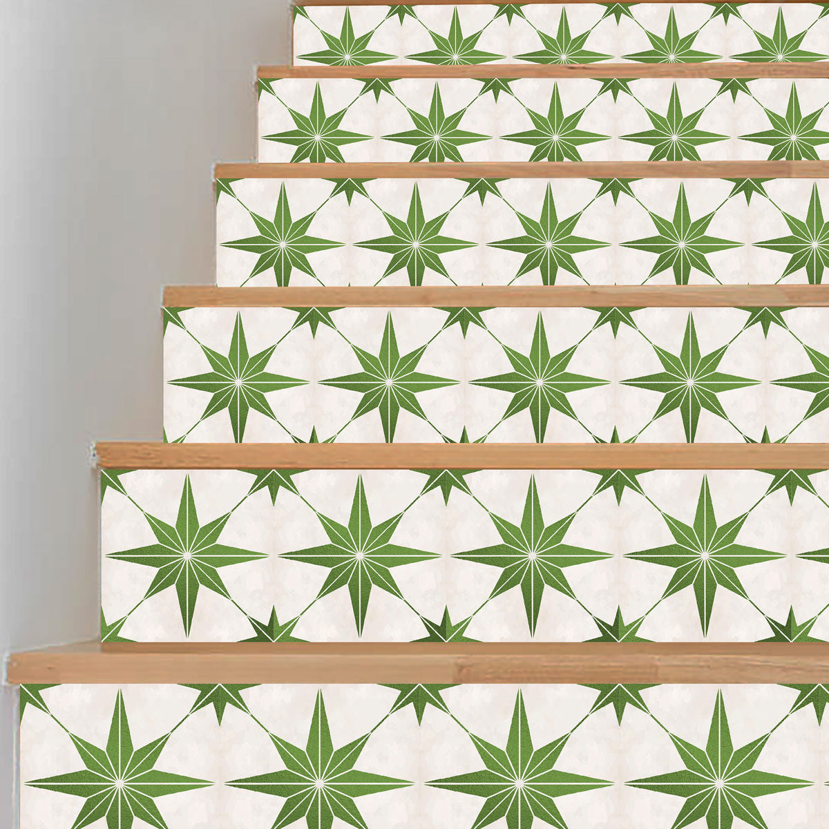 Peel and Stick Desert Como Star Star Stair Riser Decals | Waterproof | Extra long 49" length | Free Shipping