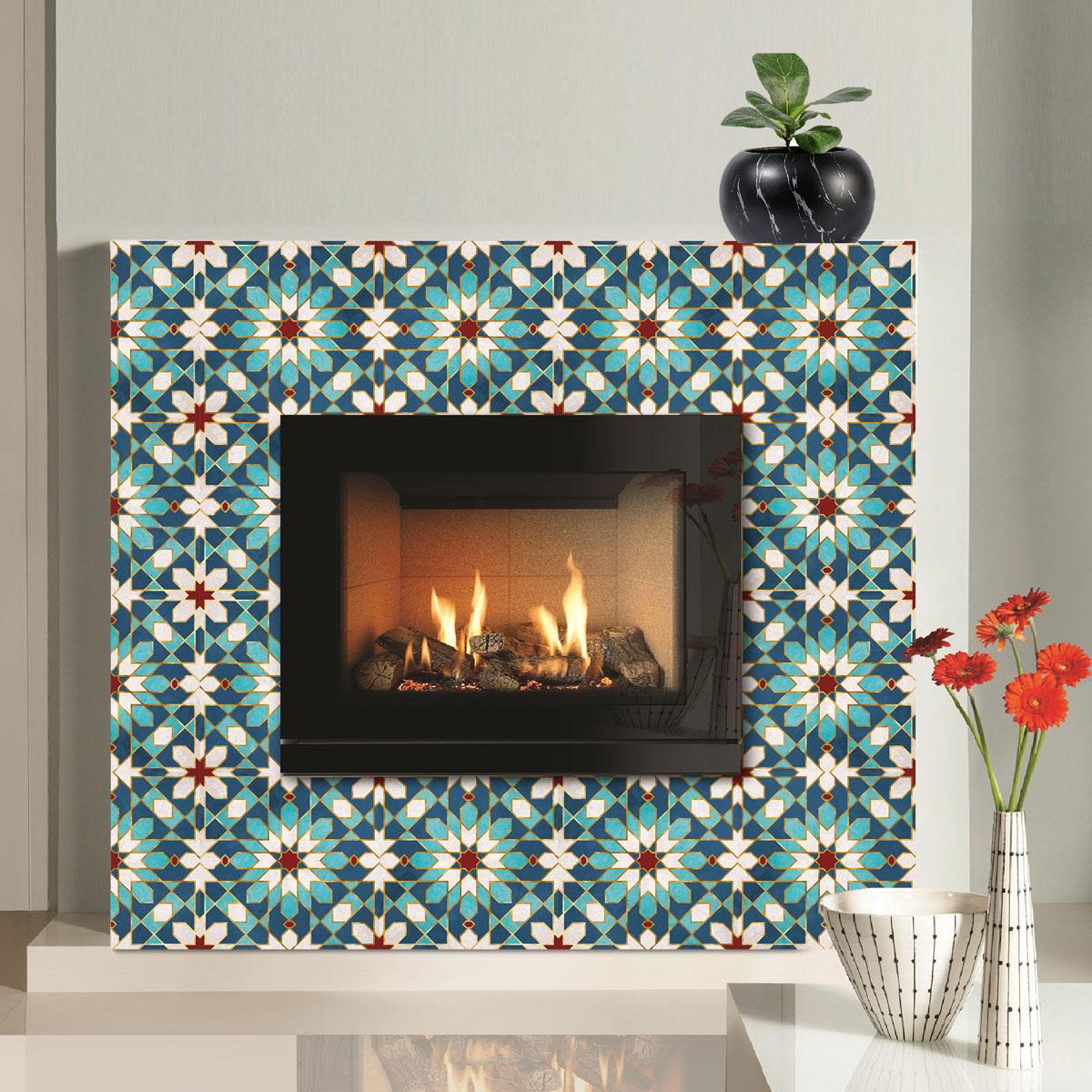 Moroccan Mosaic Backsplash Tile Deals | Bathroom, Floor & Wall Terracotta Peel and Stick Tile Stickers | Free Shipping | Removable