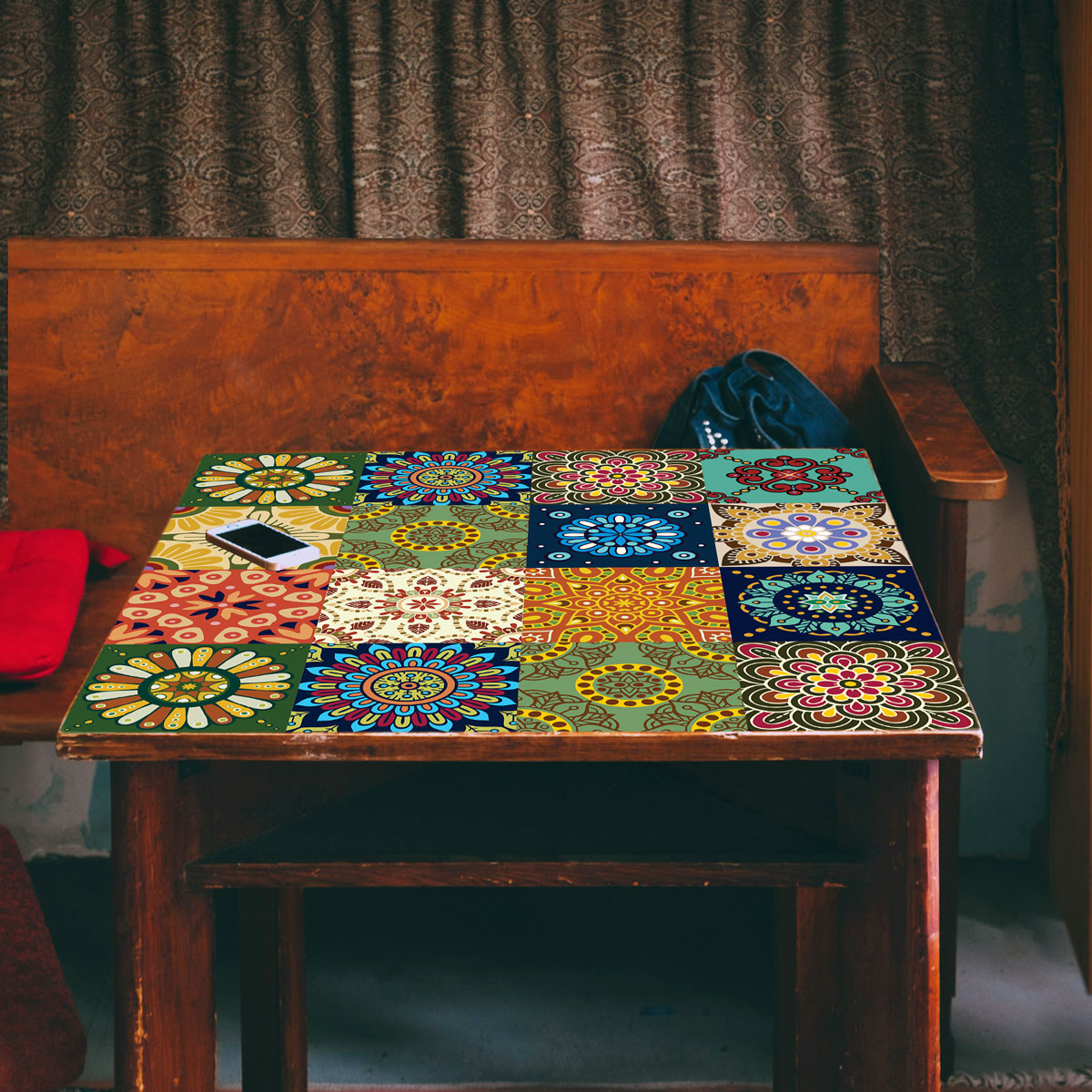 Colorful Mexican Talavera Peel and Stick Tile Stickers | Kitchen Bathroom Wall Backsplash Tile Vinyl | Removable | Free Shipping