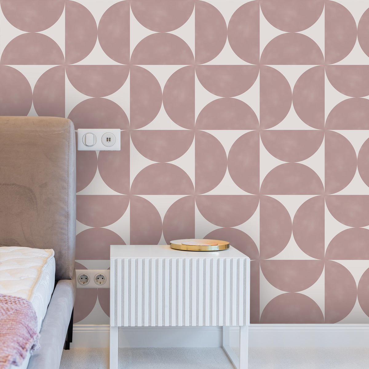 Peel and Stick Semicircle Duo Backsplash Tile Stickers | Kitchen Bathroom Floor Tile Decals | Antiskid | Removable Tile Stickers