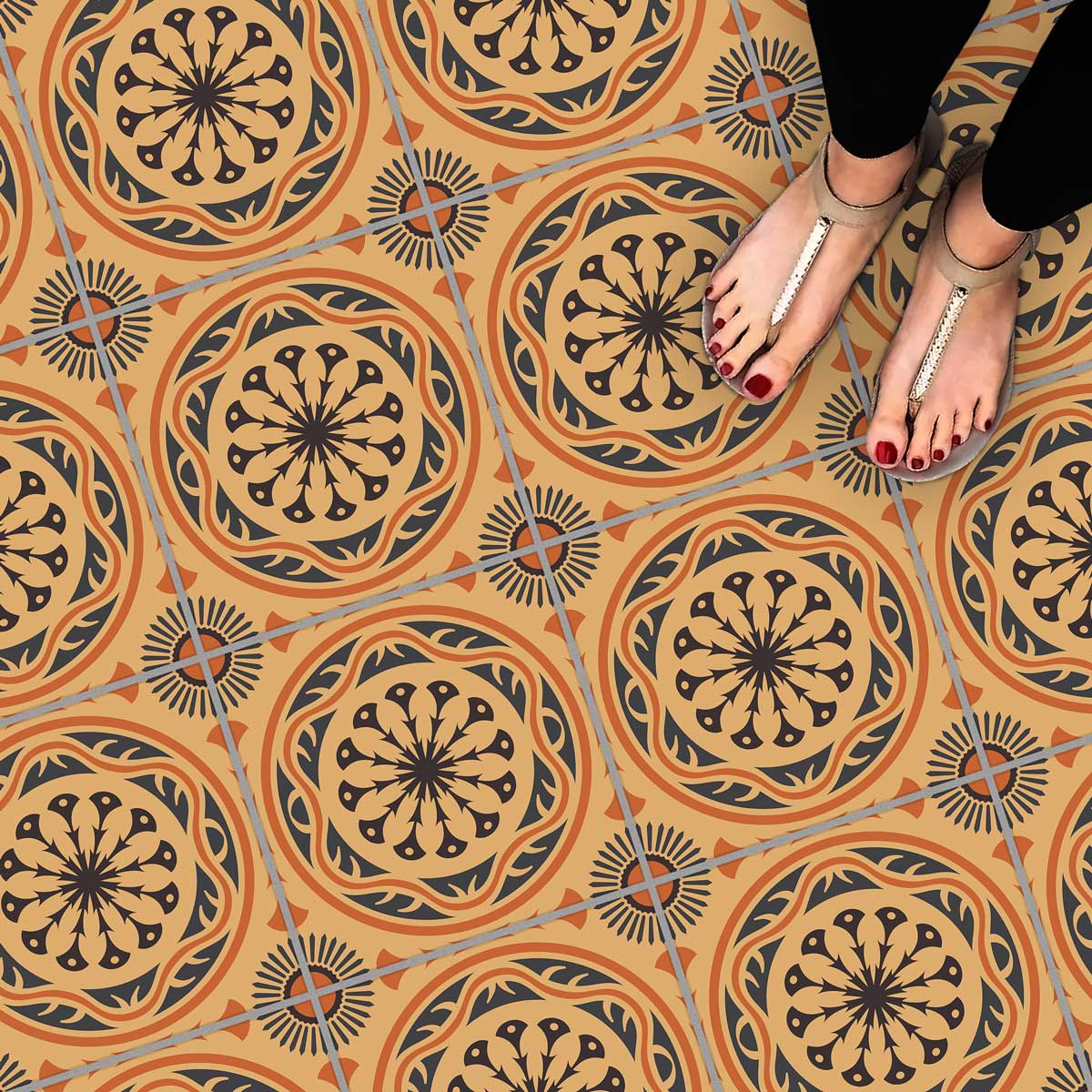 Traditional Italian Peel and Stick Tile Stickers | Kitchen Bathroom Wall and Floor Tile Stickers | Hand Craft Decals | Removable