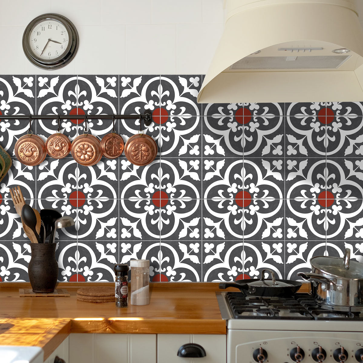 Moroccan Majesty Tile Stickers | Peel and Stick Kitchen Backsplash Tiles Vinyl | Bathroom Hand Craft Decals | Free Shipping