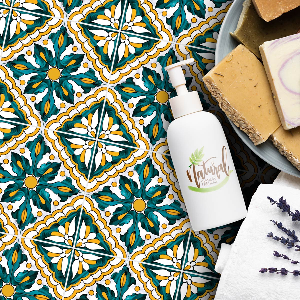 Moroccan Hand Crafted Tile Stickers | Peel and Stick Tile Decals for Kitchen Backsplash Bathroom | Antiskid for Floor Tile Vinyl