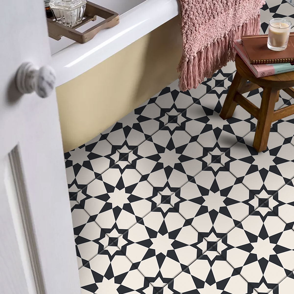 Peel and Stick Tile Vinyl Floor Stickers | Backsplash Tile Decals for Kitchen Wall, Bathroom Tile Stickers | Free Shipping