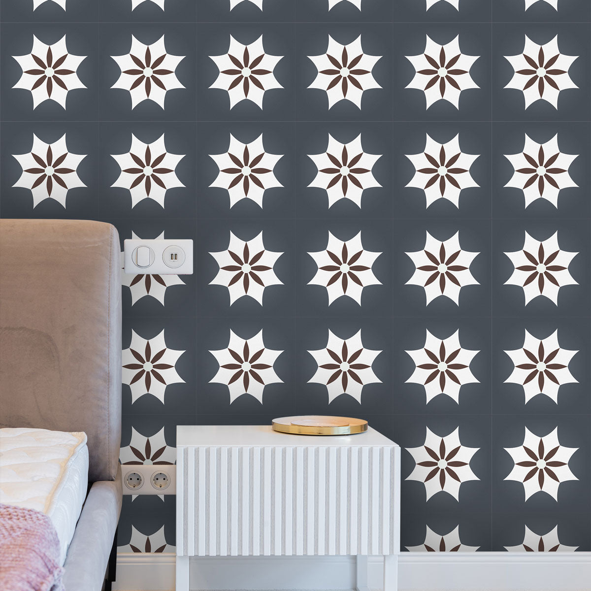 Peel and Stick Iguala Encaustic Tile Stickers | Floor, Kitchen, Wall and Bathroom Tile Decals | DIY Stickers | FREE SHIPPING