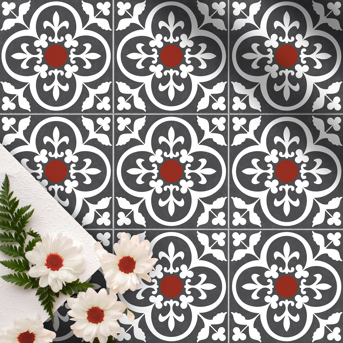Moroccan Majesty Tile Stickers | Peel and Stick Kitchen Backsplash Tiles Vinyl | Bathroom Hand Craft Decals | Free Shipping
