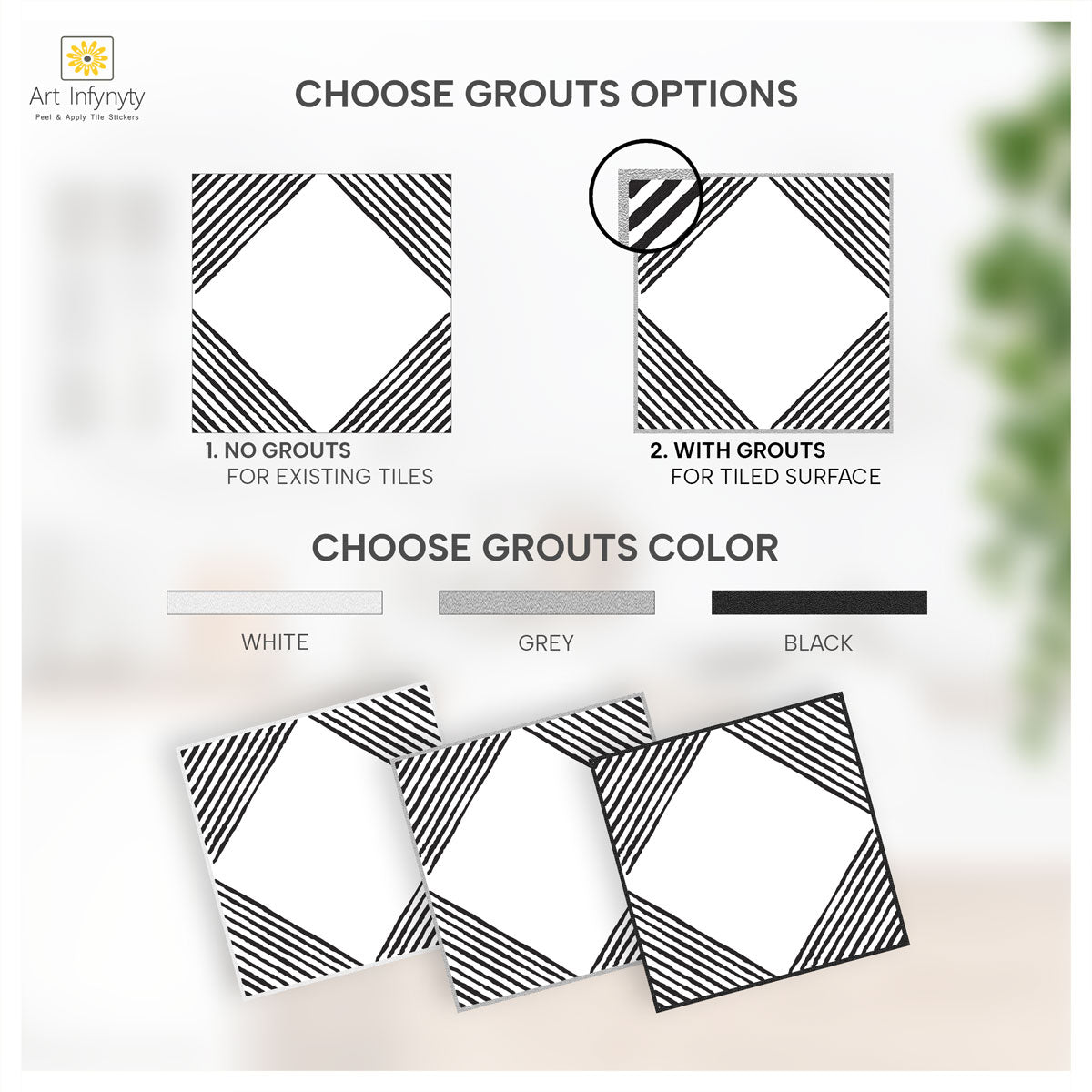 Nola Peel and Stick Tile Stickers | Floor Tile Sticker Decals | Kitchen, Bathroom Wall Tile Backsplash | Removable Tile Stickers