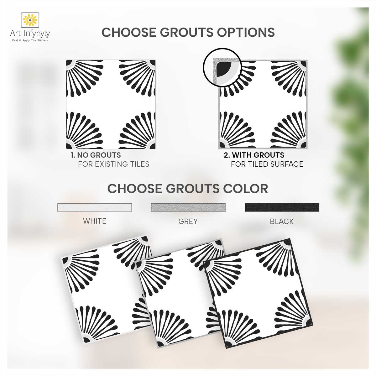 ANEJO EMMELINE Peel & Stick Floor Tile Stickers | Kitchen, Bathroom Wall Backsplash Tile Decals | Removable | Free Shipping