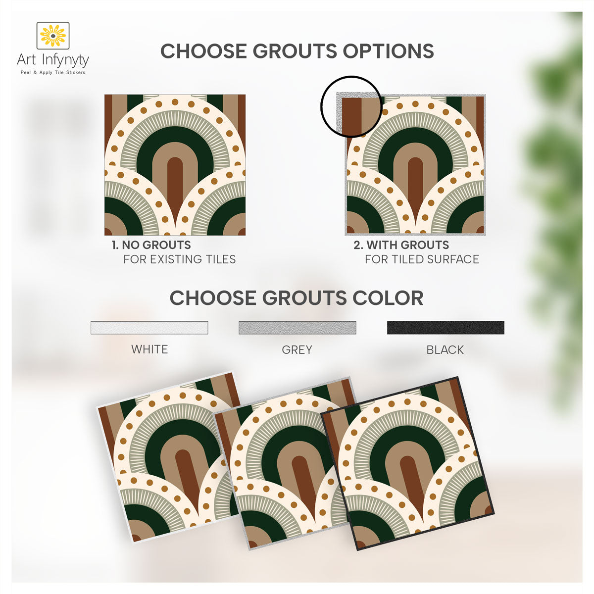 PRAGUE Floor Tile Stickers | Peel and Stick Kitchen, Bathroom, Floor, Wall Tile Decals | Furniture Vinyl Decals | Free Shipping