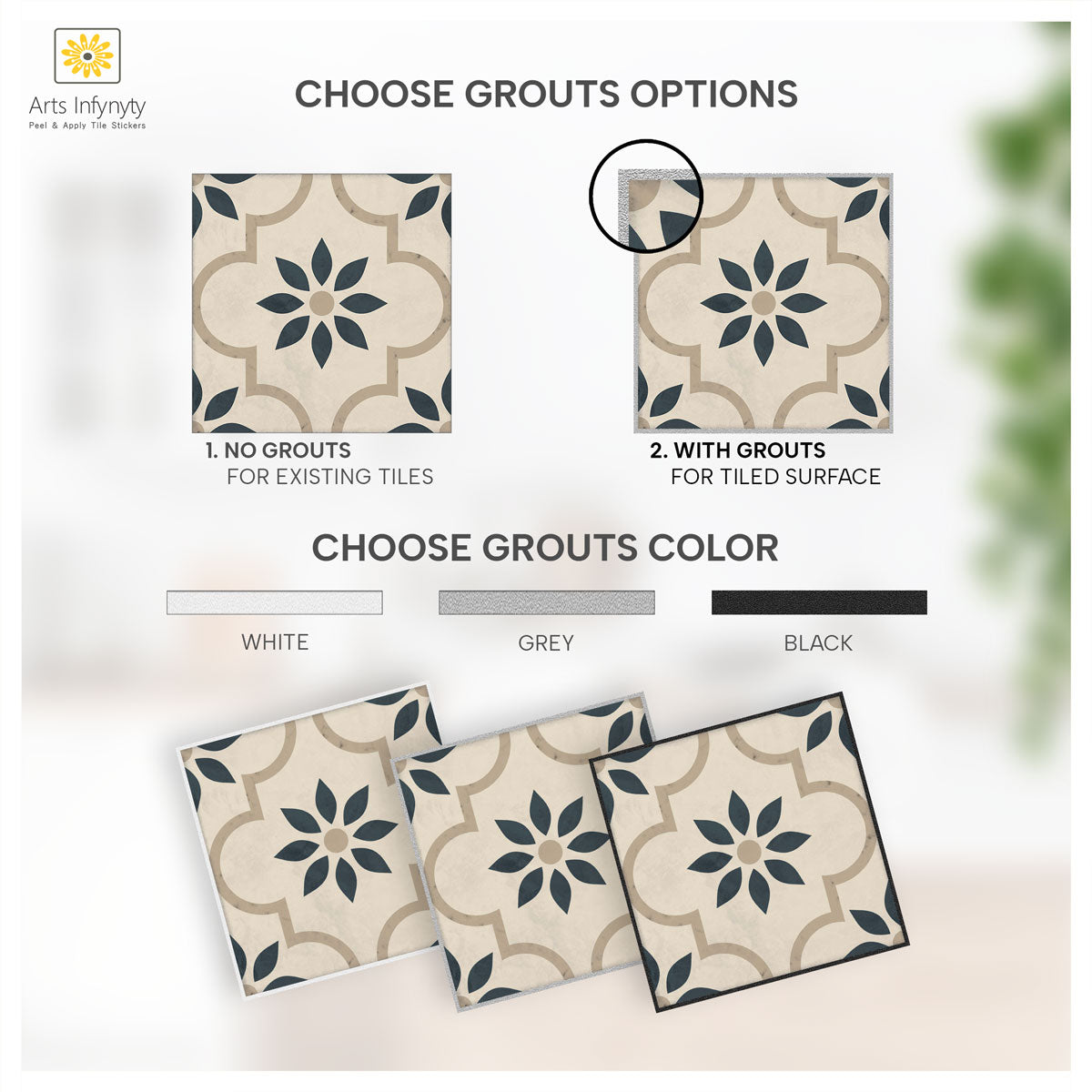 Improve Your Home with Porcelain Floor Tile Stickers | Kitchen, Bathroom and Wall Tile Decals | Removable | Free Shipping