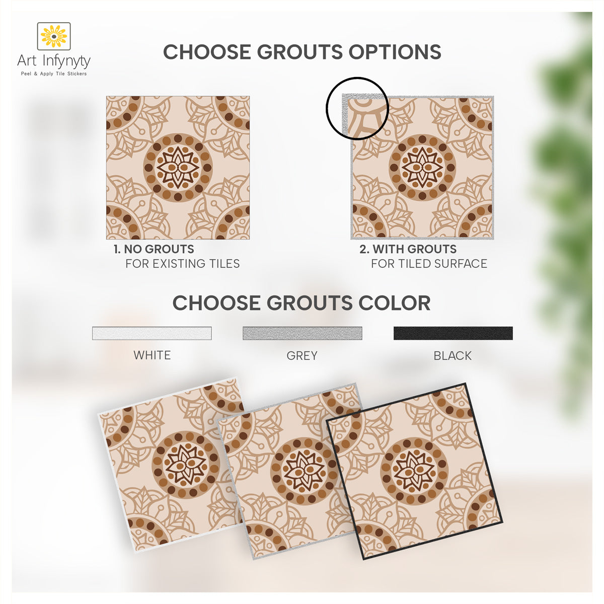 Peel and Stick Vintage Art Mexican Tile Stickers | Kitchen Bathroom Wall Tile vinyl Decals, Hand Crafted | Free Shipping