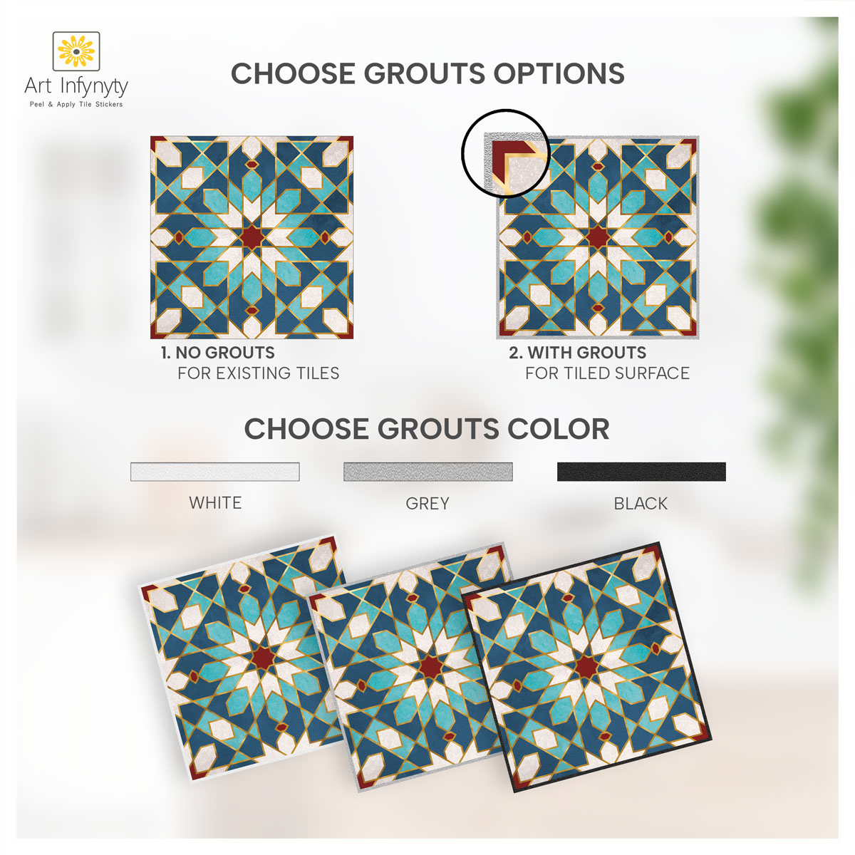 Moroccan Mosaic Backsplash Tile Deals | Bathroom, Floor & Wall Terracotta Peel and Stick Tile Stickers | Free Shipping | Removable