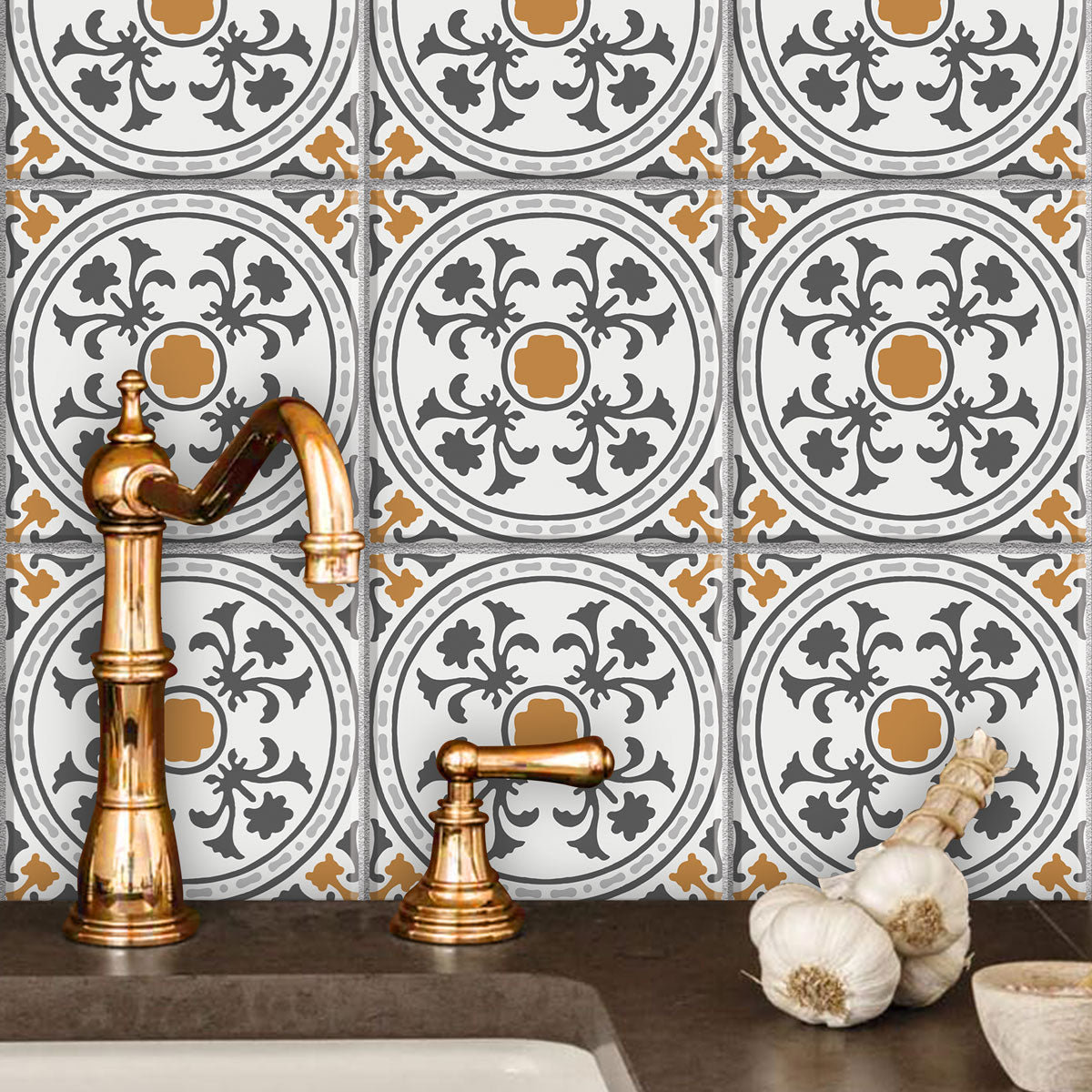 Elagent Peel and Stick Tile Stickers | Classic Tile vinyl for Kitchen, Bathroom, Wall and Floor | Easy to Apply | Removable