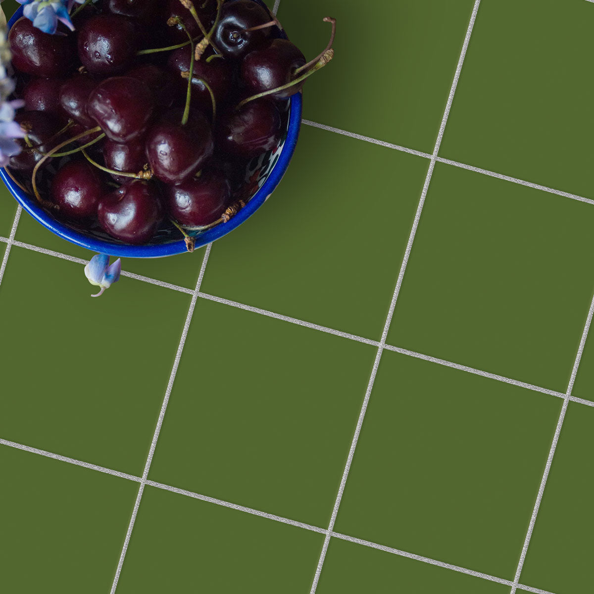 Solid Olive Tile Stickers | Peel and Stick Kitchen, Bathroom and Wall Tile Decals | Antiskid Floor Tile Stickers | Free Shipping