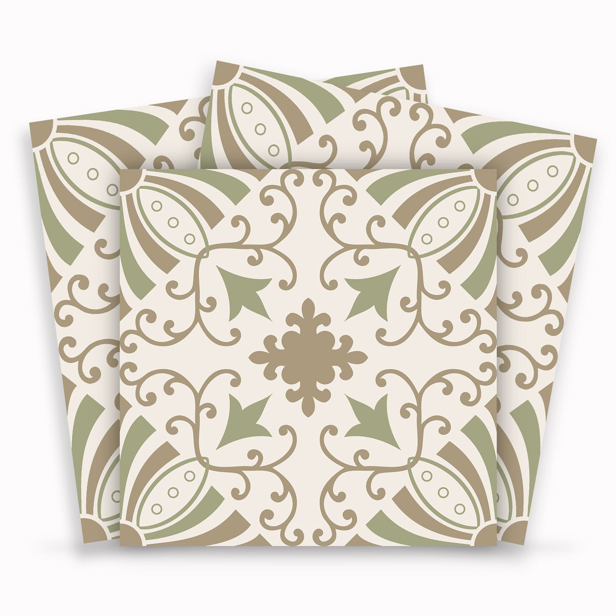 Heritage Soft Willow Tile Stickers | Bathroom Kitchen Floor Wall Hand Crafted Stickers | Easy to Removable | Free Shipping