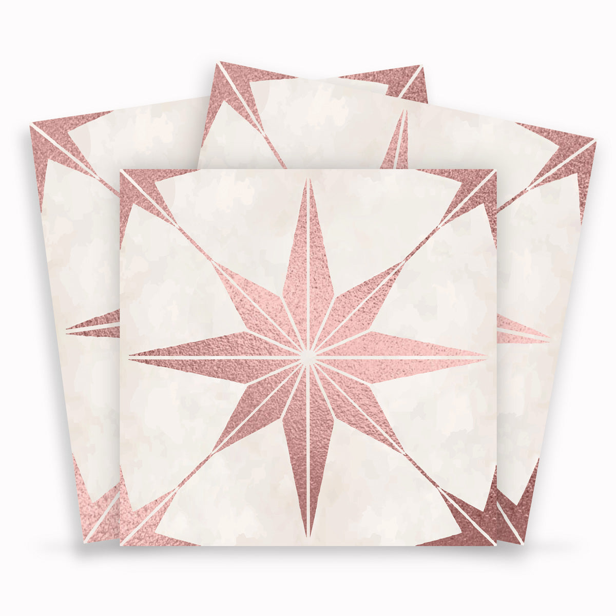 Majolica Moroccan Tile Vinyl Decals | Peel & Stick Kitchen, Bathroom Backsplash Tile Stickers | Antiskid Floor Tile Vinyl