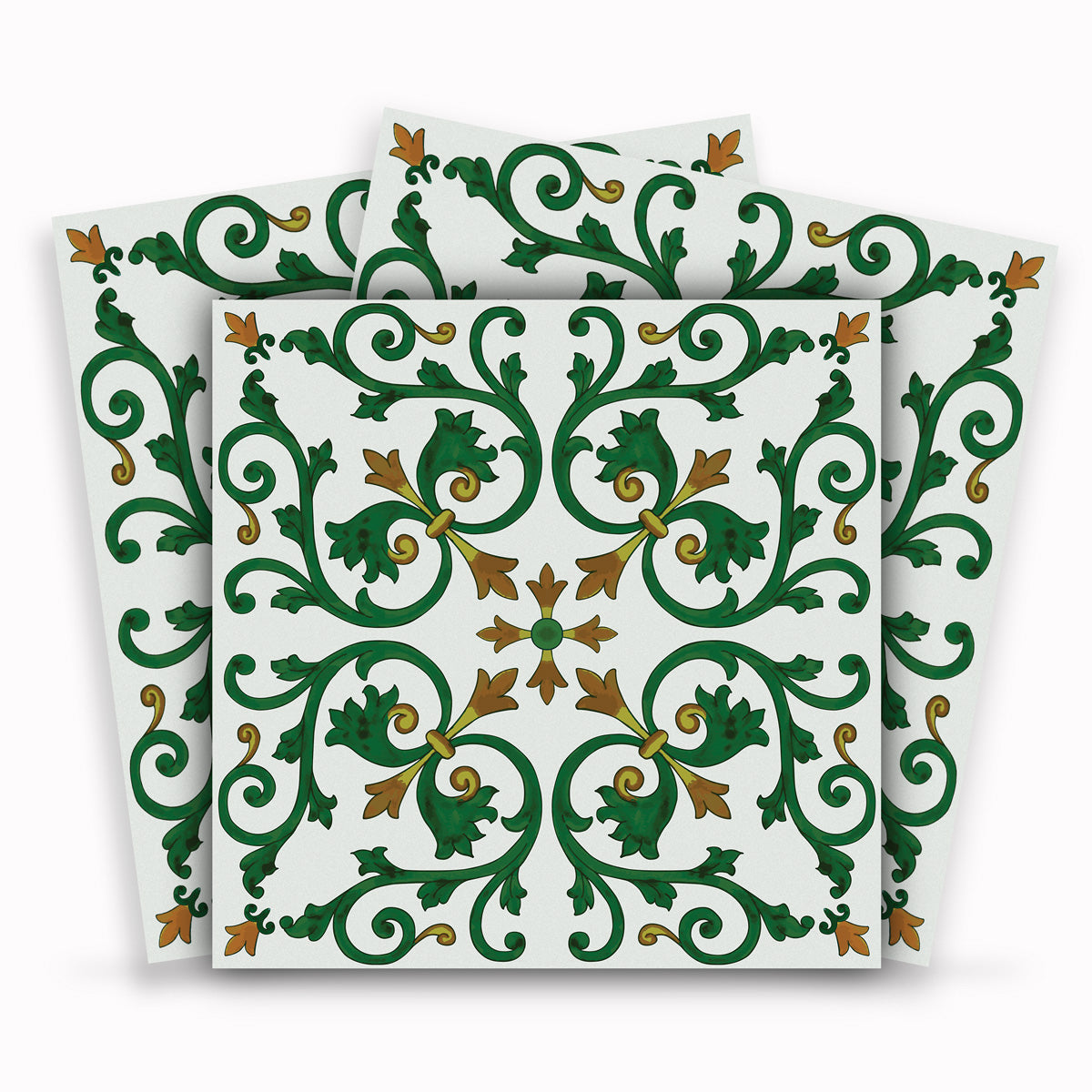 Peel and Stick Hand Crafted Tile Stickers | Backsplalsh Tile Vinyl for Kitchen Bathroom and Wall  | Antiskid | Easy to Apply