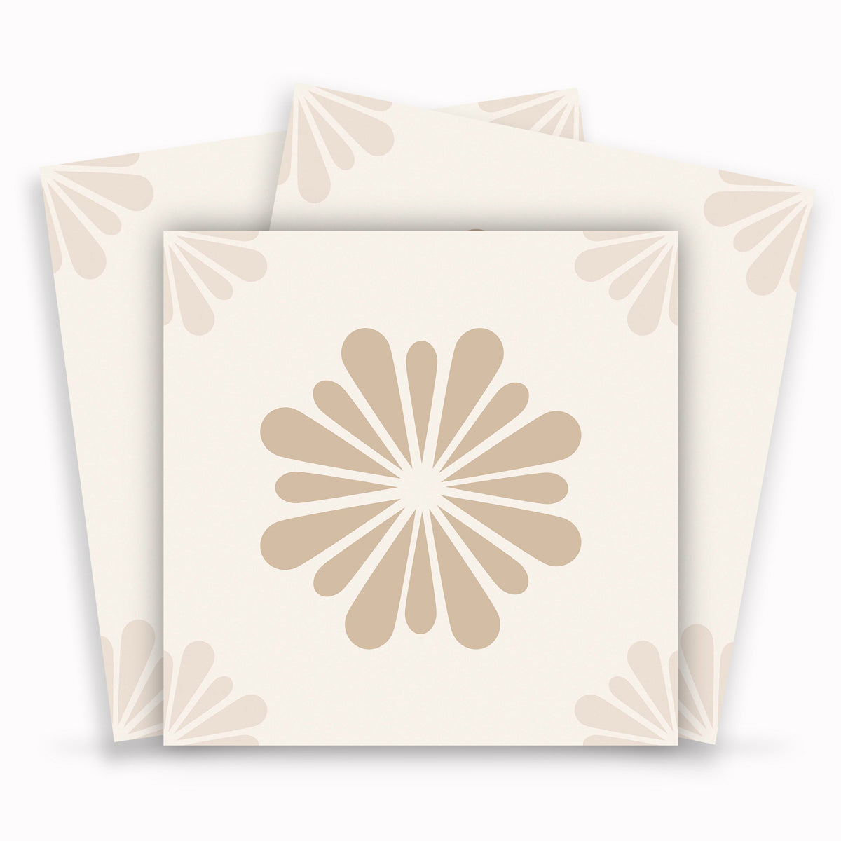 Geometric Floral Floor Tile Stickers | Kitchen, Bathroom, Wall Tile Stickers | Waterproof, Removable | Free Shipping