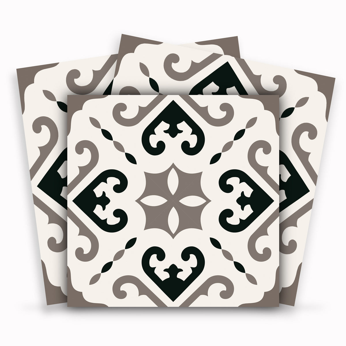 Derby Grey Porcelain Kitchen Tiles Stickers | Waterproof | Peel and Stick Kitchen, Bathrooms Tile Vinyl Decals | Free Shipping