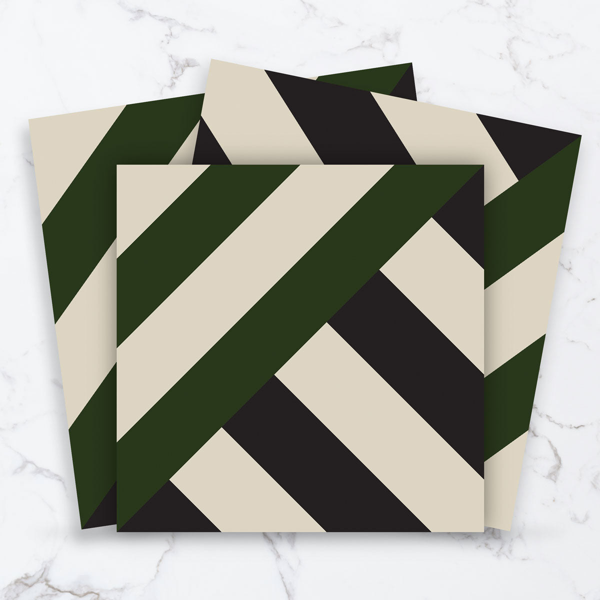 Diagonal Floor Tile Stickers | Self Adhesive | Peel and Stick Kitchen, Wall, and Bathroom Tile Stickers | Antiskid | Free Shipping