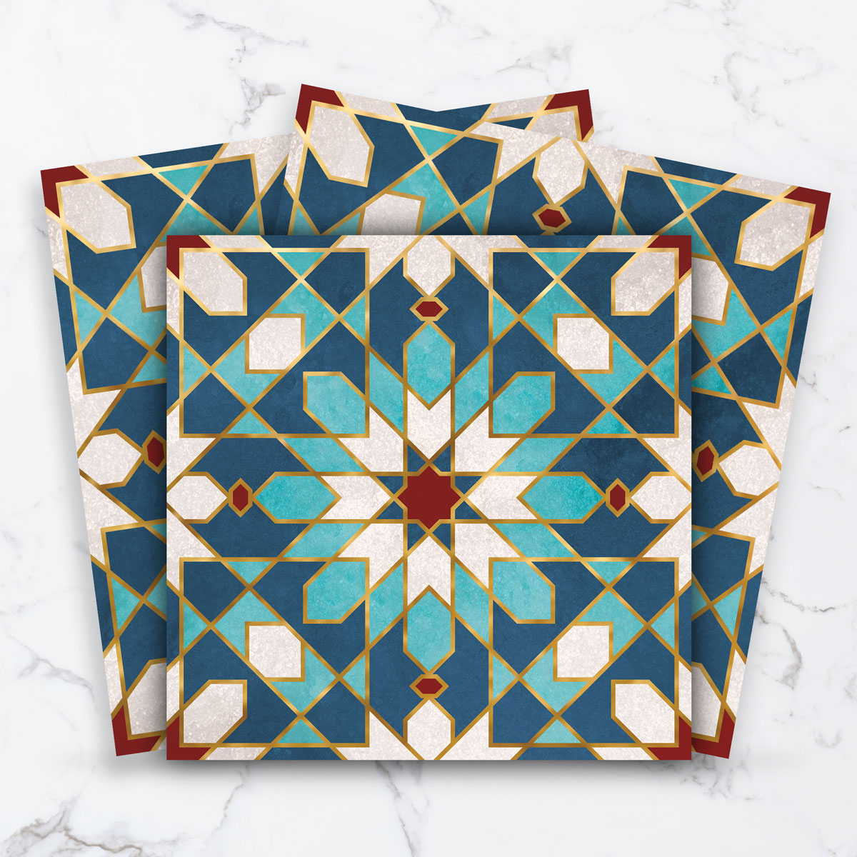 Moroccan Mosaic Backsplash Tile Deals | Bathroom, Floor & Wall Terracotta Peel and Stick Tile Stickers | Free Shipping | Removable