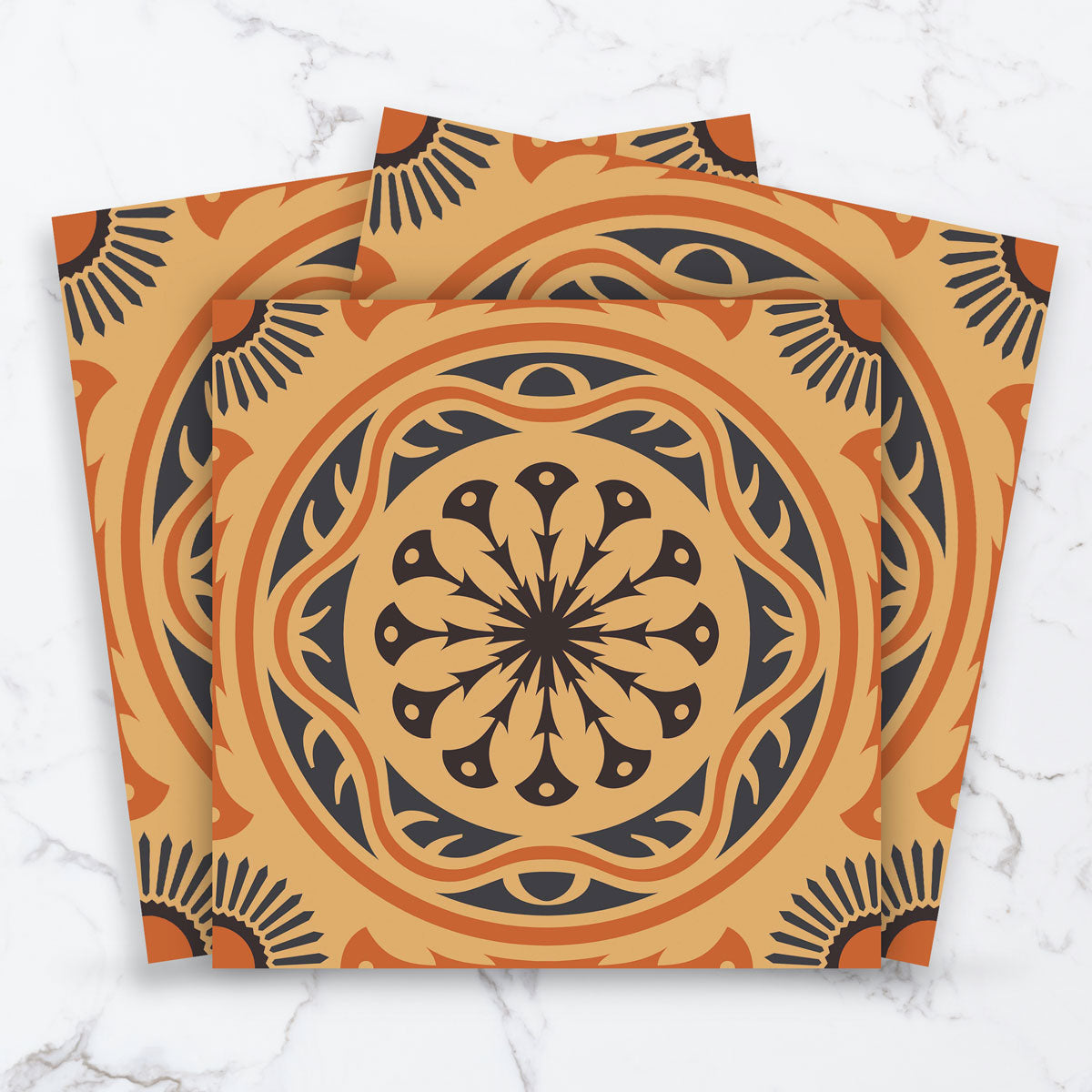 Traditional Italian Peel and Stick Tile Stickers | Kitchen Bathroom Wall and Floor Tile Stickers | Hand Craft Decals | Removable