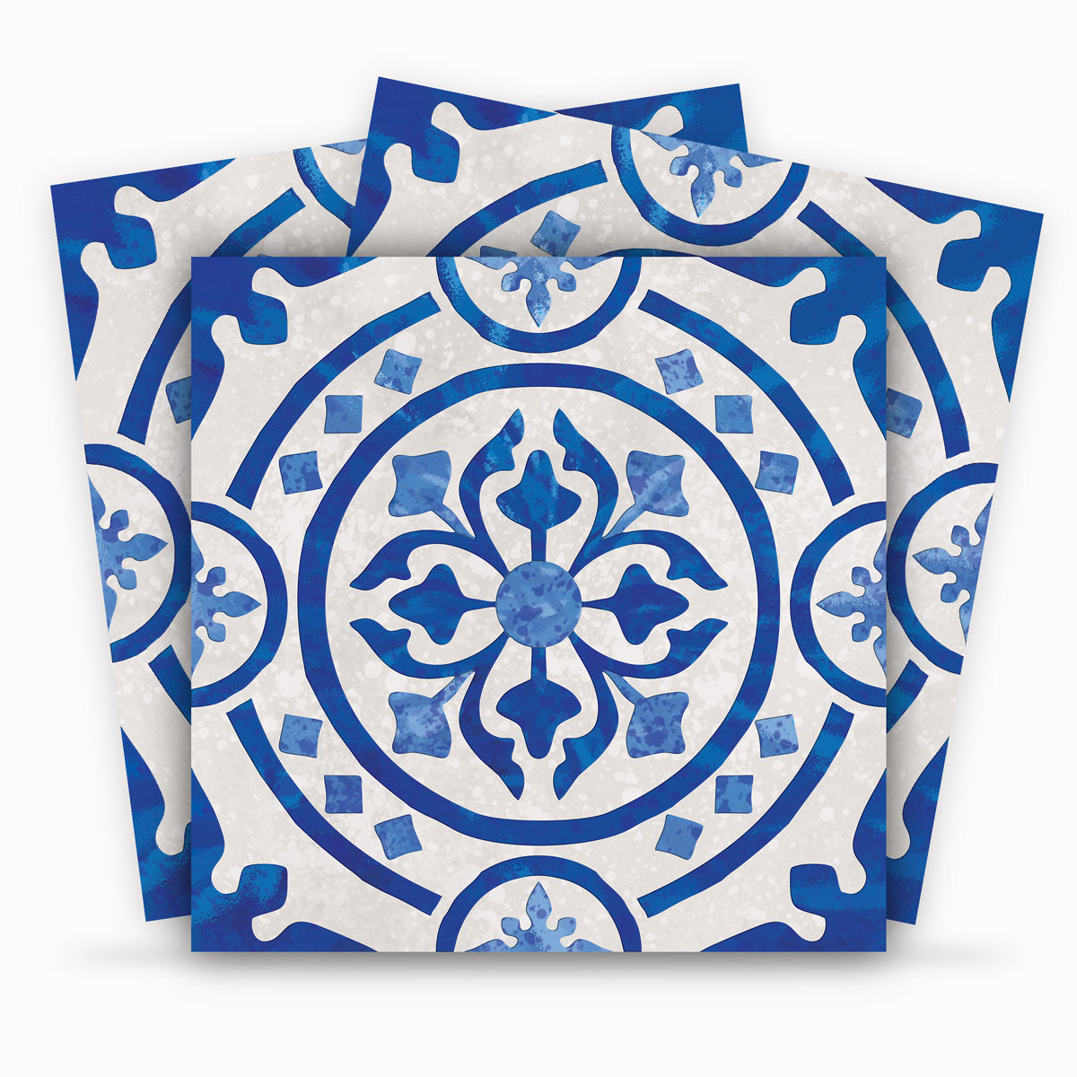 Pearl Sapphire Blue Peel and Stick Tile Stickers | Kitchen, Wall Backsplash Tile Decals | Antiskid Floor Tile Stickers | Removable