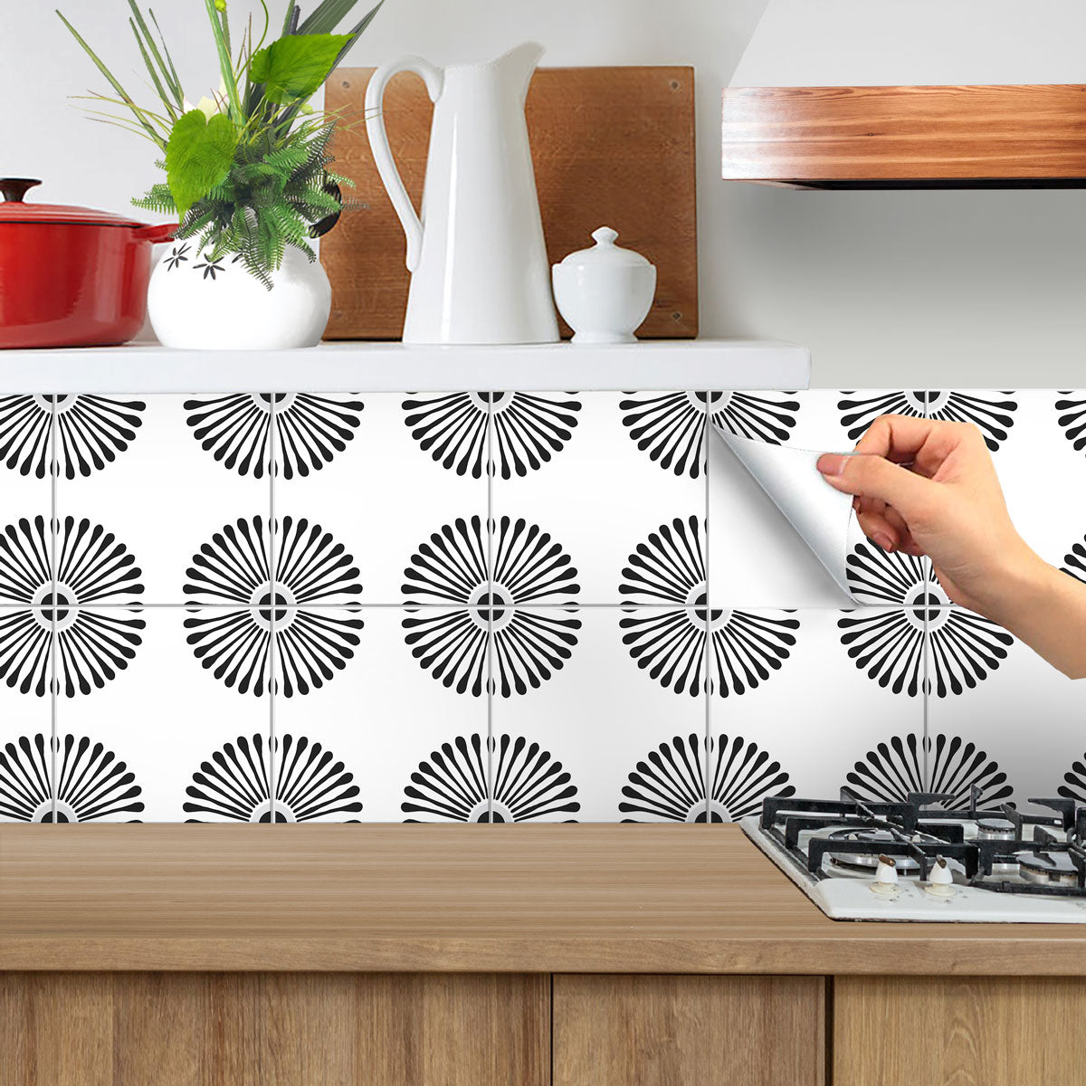 ANEJO EMMELINE Peel & Stick Floor Tile Stickers | Kitchen, Bathroom Wall Backsplash Tile Decals | Removable | Free Shipping