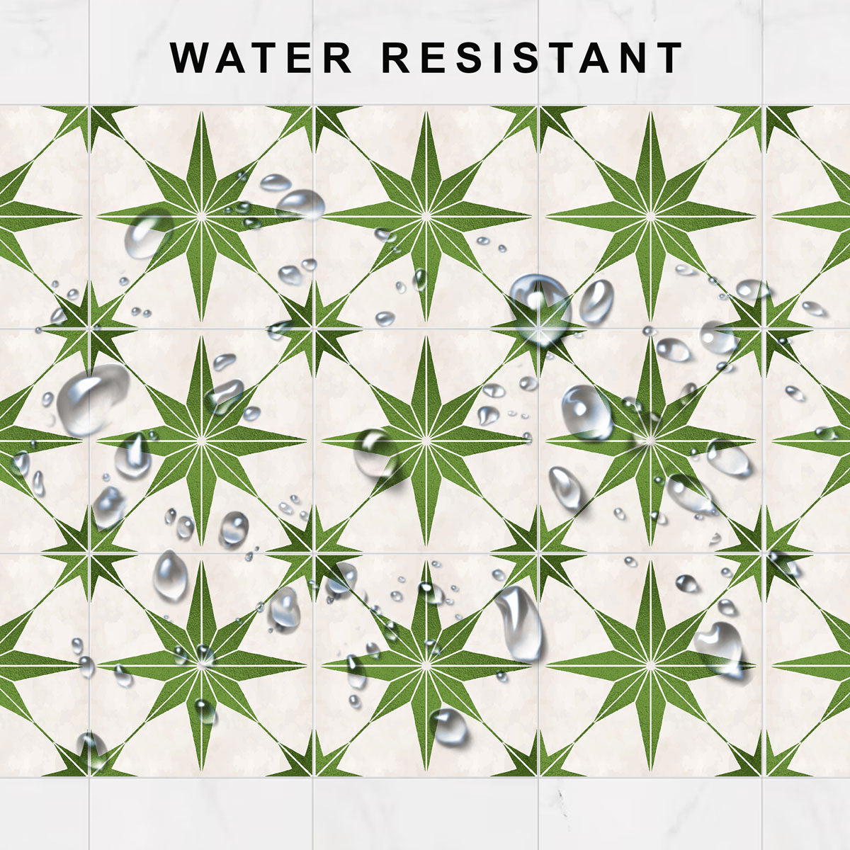 Desert Como Star Backsplash Tile Viinyl Decals| Peel and Stick Bathroom Floor Antiskid Tile Stickers | Removable | Free Shipping