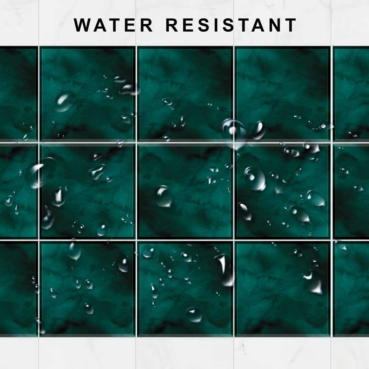 Peel and Stick Moss Green Backsplash Tile Stickers | Bathroom, Kitchen, Floor, Wall Tile Decals | Removable | Free Shipping